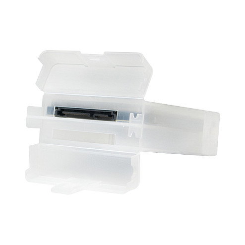 LogiLink Caja de protección blanca para 2 HDD/SSD de 2,5 pulgadas
