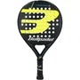 Bullpadel PAD X-COMP 2 YE Pala de Pádel X-Compact 2 Redonda Negra y Amarilla, Núcleo EVA Soft, Marco Carbono, Nivel Intermedio