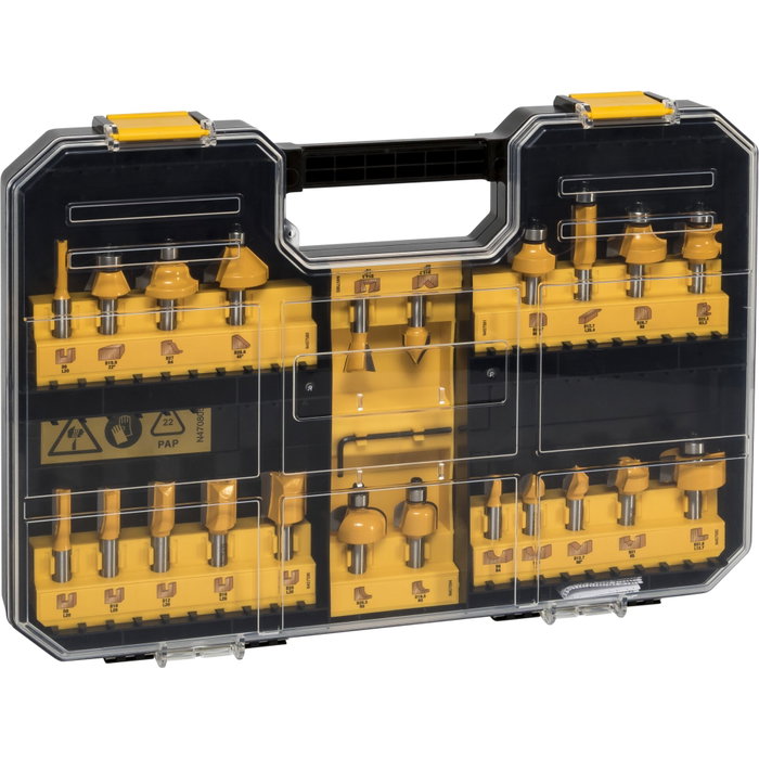 DeWalt DT90017-QZ Juego de Fresas de 22 piezas DeWalt DT90017-QZ Juego de Fresas de 22 piezas