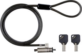 eSTUFF Cerradura de Seguridad con Llaves para Ranura en Cuña para Portátiles y Dispositivos Electrónicos