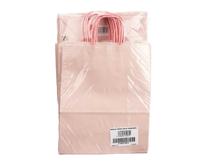 Pincello Bolsa Papel Rosa Palo Pequeña 24x31 cm (Set de 150)