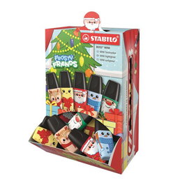 STABILO BOSS MINI FROSTY FRIENDS Expositor de 50 Marcadores Fluorescentes