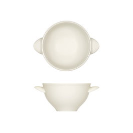Bauscher Raffinesse Taza Consomé 0.28, Taza de consomé o caldo, 28 cl, Porcelana (Set de 12)