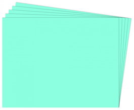 FIXO Paquete de 25 Cartulinas Azul Turquesa 50x65 cm 180g