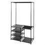 Max Home Armario abierto con 4 estantes de tela 87x45x158 cm
