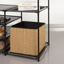 Max Home Armario abierto con 4 estantes de tela 87x45x158 cm