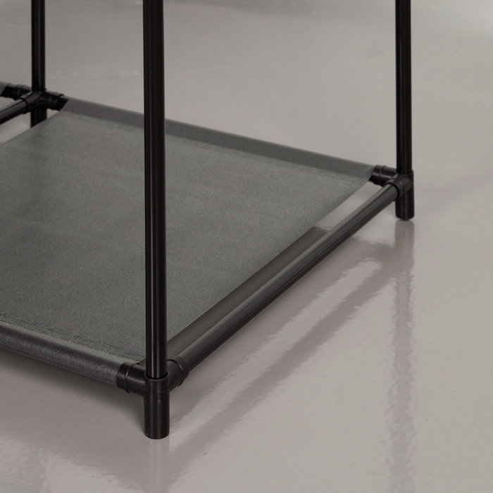 Max Home Armario abierto con 4 estantes de tela 87x45x158 cm