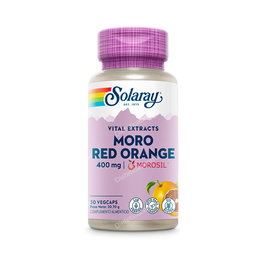 SOLARAY Moro Red Orange 400 Mmg 30 Vcaps | Naranja Sanguina Moro para Control de Peso | Vegano y Sin Gluten
