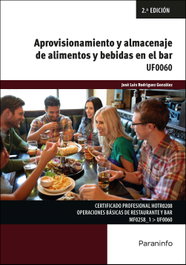 PARANINFO, Aprovisionamiento y almacenaje de alimentos y bebidas en el bar, Rodríguez González, José Luis - PARANINFO