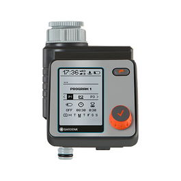 Gardena 1892-20 Bewässerungscomputer Master - Ordenador de Riego, Sistema de Aspersión, 12 bar, Negro/Gris