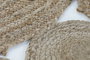 DKD Home Decor Alfombra Tropical Marrón Claro Yute Poliéster 200 x 200 cm