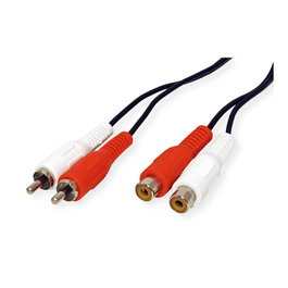VALUE Cable de extensión duplex RCA 10 m