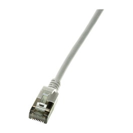 LogiLink Patch cable Cat.6A TPE SlimLine gris 3,0m