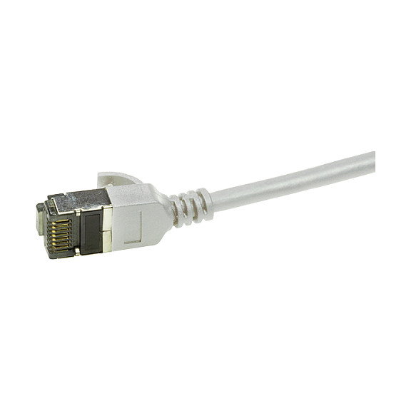 LogiLink Patch cable Cat.6A TPE SlimLine gris 3,0m LogiLink Patch cable Cat.6A TPE SlimLine gris 3,0m