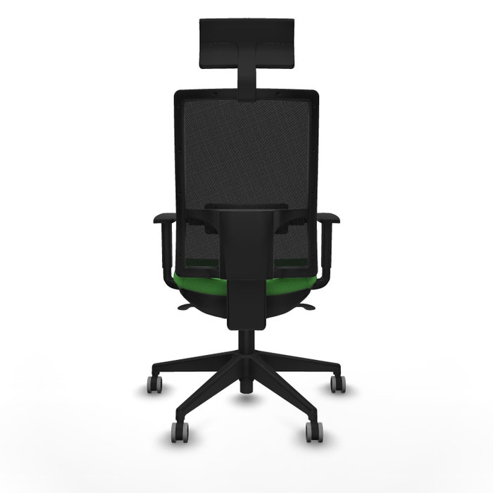 PIQUERAS Y CRESPO Silla de oficina Horna Verde/Negro con mecanismo Sincro y cabecero fijo PIQUERAS Y CRESPO Silla de oficina Horna Verde/Negro con mecanismo Sincro y cabecero fijo