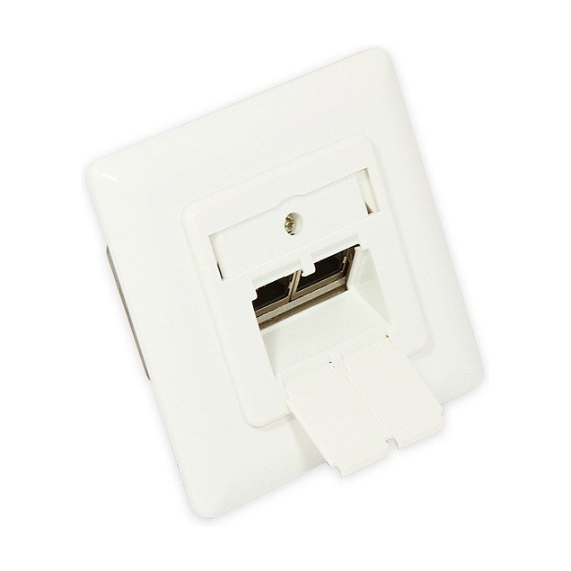 GoodConnections Toma de red Cat. 6, 2xRJ45, blindada, blanco
