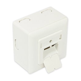 GoodConnections Toma de red Cat. 6, 2xRJ45, blindada, blanco
