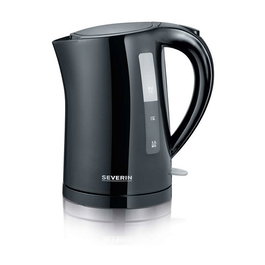 Severin WK 3498 Wasserkocher Eléctrico 1.5 Litros 2200 W Negro con Base 360 Grados, Apagado Automático y Protección Antisobrecalentamiento
