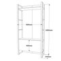 Hanah Home Ml16-A Consola de Entrada Pino Atlántico 90x180x34 cm