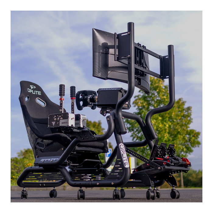 OPLITE Rahmenverstärkung GTR S3/S8 Full Force Kit - Kit de Simulador de Vuelo Negro para Thrustmaster HOTAS Warthog, T.16000M, TCA Airbus, TWCS y Logitech