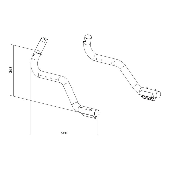 OPLITE Rahmenverstärkung GTR S3/S8 Full Force Kit - Kit de Simulador de Vuelo Negro para Thrustmaster HOTAS Warthog, T.16000M, TCA Airbus, TWCS y Logitech