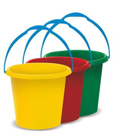 AVC Cubo de Playa para Niños 18.5x15.5 cm, de Plástico, Juguete de Arena, Recomendado para +10 Meses