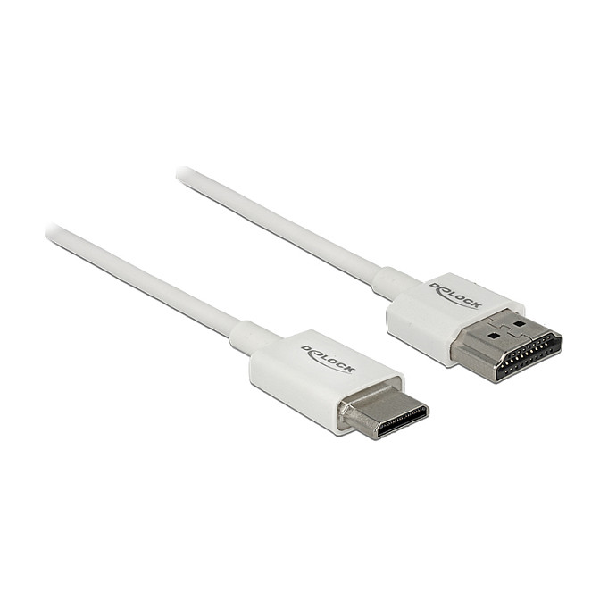 DeLOCK Cable HDMI de Alta Velocidad HDMI-A a HDMI Mini-C 4K 3D 0,25 m Blanco DeLOCK Cable HDMI de Alta Velocidad HDMI-A a HDMI Mini-C 4K 3D 0,25 m Blanco