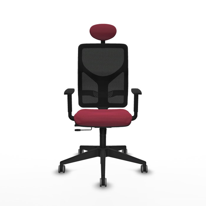 PIQUERAS Y CRESPO Silla de oficina Motilla con Mecanismo Sincro/Traslack, Granate y Negro PIQUERAS Y CRESPO Silla de oficina Motilla con Mecanismo Sincro/Traslack, Granate y Negro