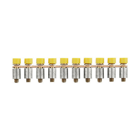 Weidmüller Q 10 WDL2.5S Puente de conexión transversal Amarillo 10p Weidmüller Q 10 WDL2.5S Puente de conexión transversal Amarillo 10p