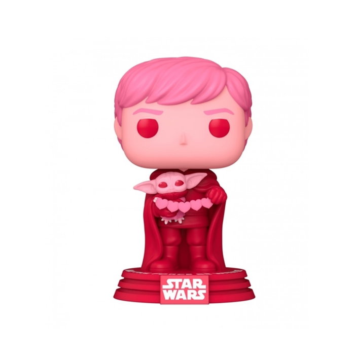 Funko Pop Star Wars The Mandalorian San Valentín Luke Skywalker & Grogu