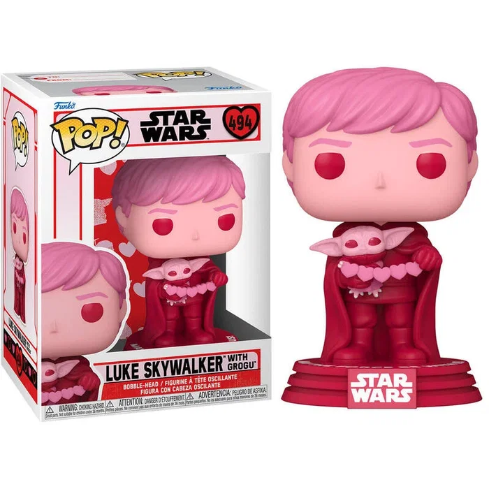 Funko Pop Star Wars The Mandalorian San Valentín Luke Skywalker & Grogu Funko Pop Star Wars The Mandalorian San Valentín Luke Skywalker & Grogu
