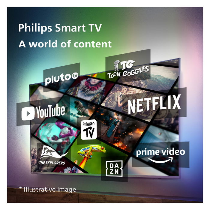 Philips 55PML9008/12 Smart TV 139 cm (55 Zoll) UltraHD 4K WLAN Ambilight Dolby Vision 120Hz Panel Anthrazit