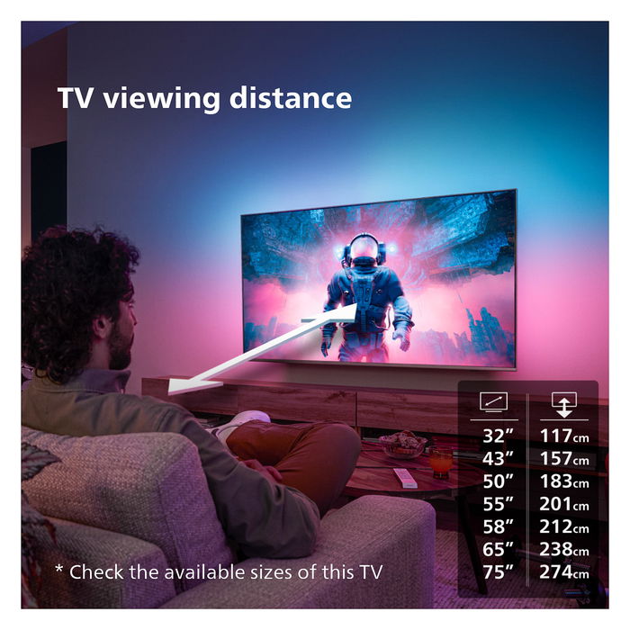 Philips 55PML9008/12 Smart TV 139 cm (55 Zoll) UltraHD 4K WLAN Ambilight Dolby Vision 120Hz Panel Anthrazit