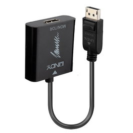 Lindy 41068 - Cable DisplayPort a HDMI Tipo A, 1.5 m, Negro