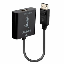 Lindy 41068 Convertidor DisplayPort 1.2 a HDMI 2.0 18G Activo, 1,5 m, Negro