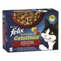 Felix Sensations Sab-Campo Jelly 6x12x85, Comida para Gatos, 100% Completo y Equilibrado, Omega 6, Sin Aromas Artificial