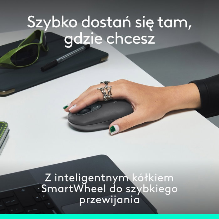 Logitech POP ICON Combo inalámbrico con teclado y ratón, gris