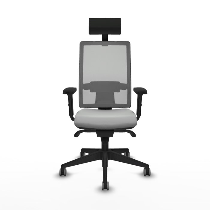 PIQUERAS Y CRESPO Silla de oficina Horna con mecanismo Sincro, Gris claro y Gris PIQUERAS Y CRESPO Silla de oficina Horna con mecanismo Sincro, Gris claro y Gris