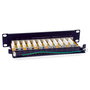 EQUIP Patch Panel 12 Puertos RJ45 Cat6A 10G Ethernet 1U Montaje Rack Negro 326623