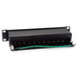 EQUIP Patch Panel 12 Puertos RJ45 Cat6A 10G Ethernet 1U Montaje Rack Negro 326623
