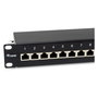 EQUIP Patch Panel 12 Puertos RJ45 Cat6A 10G Ethernet 1U Montaje Rack Negro 326623