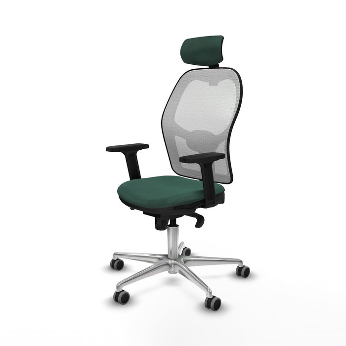 PIQUERAS Y CRESPO Silla de oficina Jorquera Verde botella y Blanco PIQUERAS Y CRESPO Silla de oficina Jorquera Verde botella y Blanco