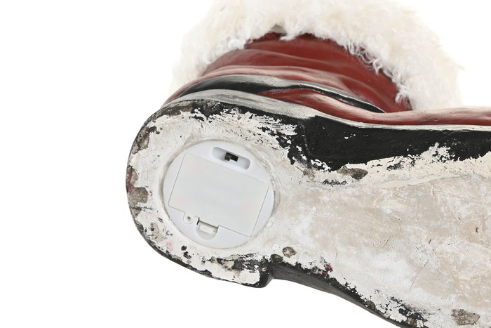 DKD Home Decor Figura Navidad Tradicional Rojo Blanco Dorado Verde Led Magnesia 29 x 33.5 x 16.5 cm