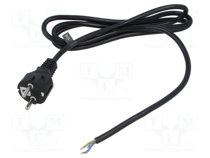 POS Cable de alimentación H05VV-F 3x0,75mm2 con enchufe CEE 7/7 POS Cable de alimentación H05VV-F 3x0,75mm2 con enchufe CEE 7/7