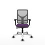 PIQUERAS Y CRESPO Silla de oficina Motilla con mecanismo Sincro/Traslack, Morado y Gris