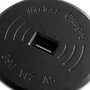 Emuca Cargador inalámbrico de superficie para móviles Airtop 2 con USB A, D.60mm, 5V DC / 2.1A (USB-10W/Qi-10W), Plástico, Negro