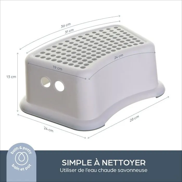 Dreambaby Asiento y Taburete de Entrenamiento para Ir al Baño - Base Antideslizante - Tacto Suave - Diseño Cómodo