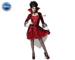 Disfraz Vampiresa Rojo Adulto
