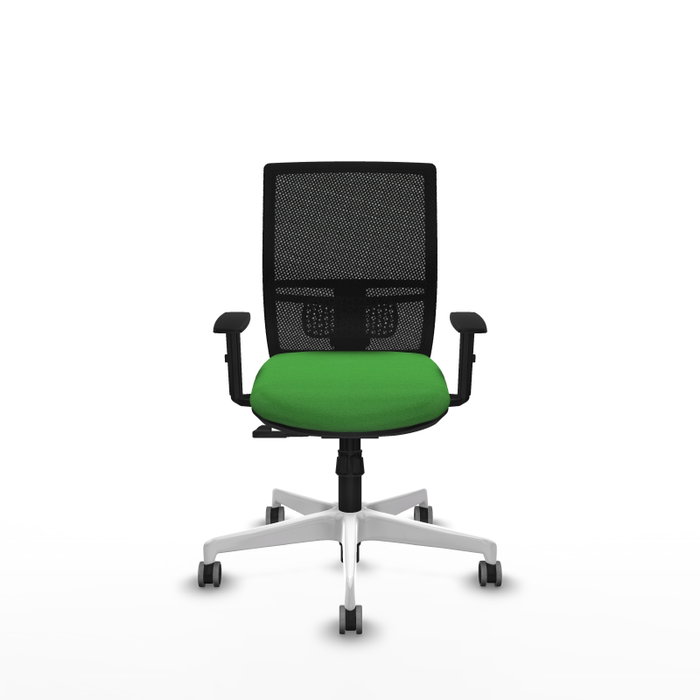 PIQUERAS Y CRESPO Silla de oficina Yunquera Verde con respaldo de malla Negro