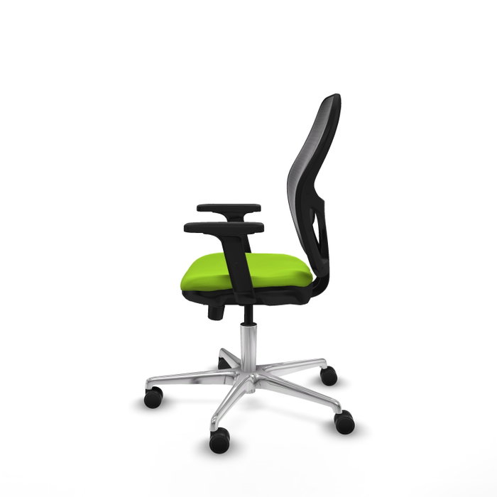 PIQUERAS Y CRESPO Silla de oficina Jorquera con mecanismo Sincro/Traslack Pistacho y Negro
